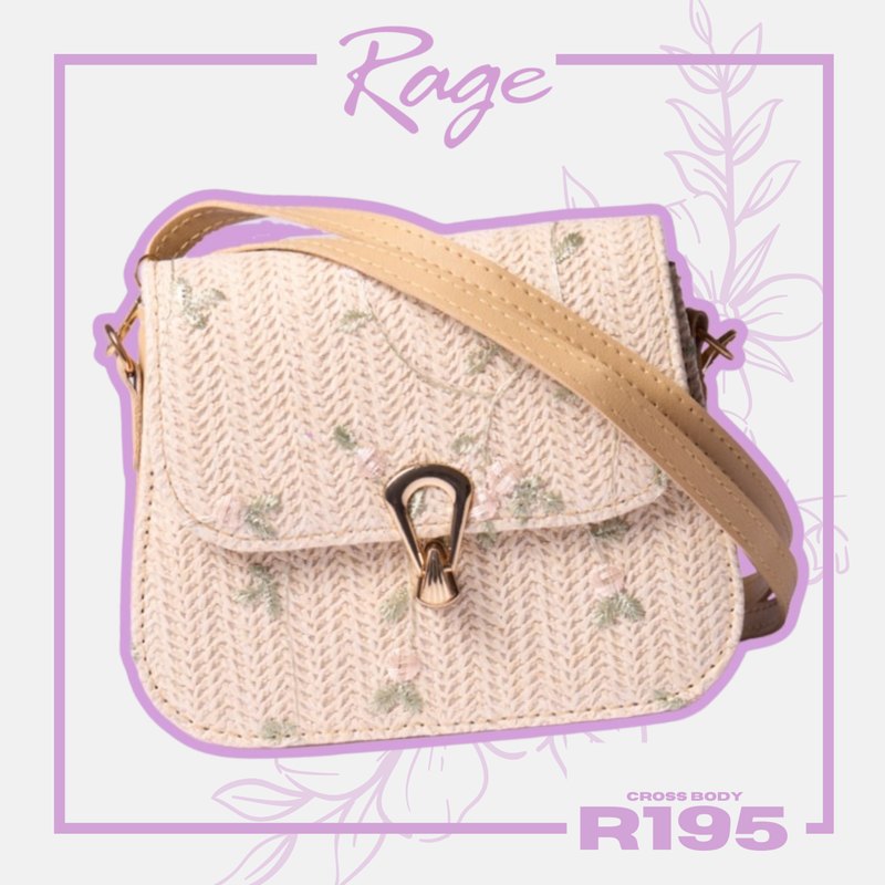 Woven cross-body bag, R195 – Rage social media design by Meerkat Mango
