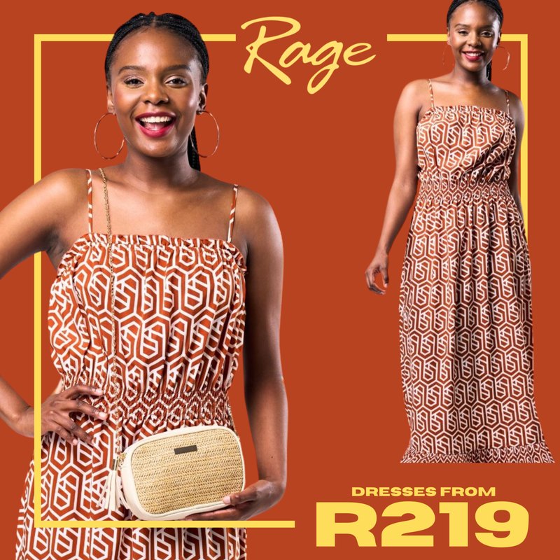 Printed summer dresses from R219 – Rage social media design by Meerkat Mango